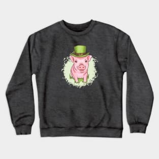 Leprechaun Pig Crewneck Sweatshirt